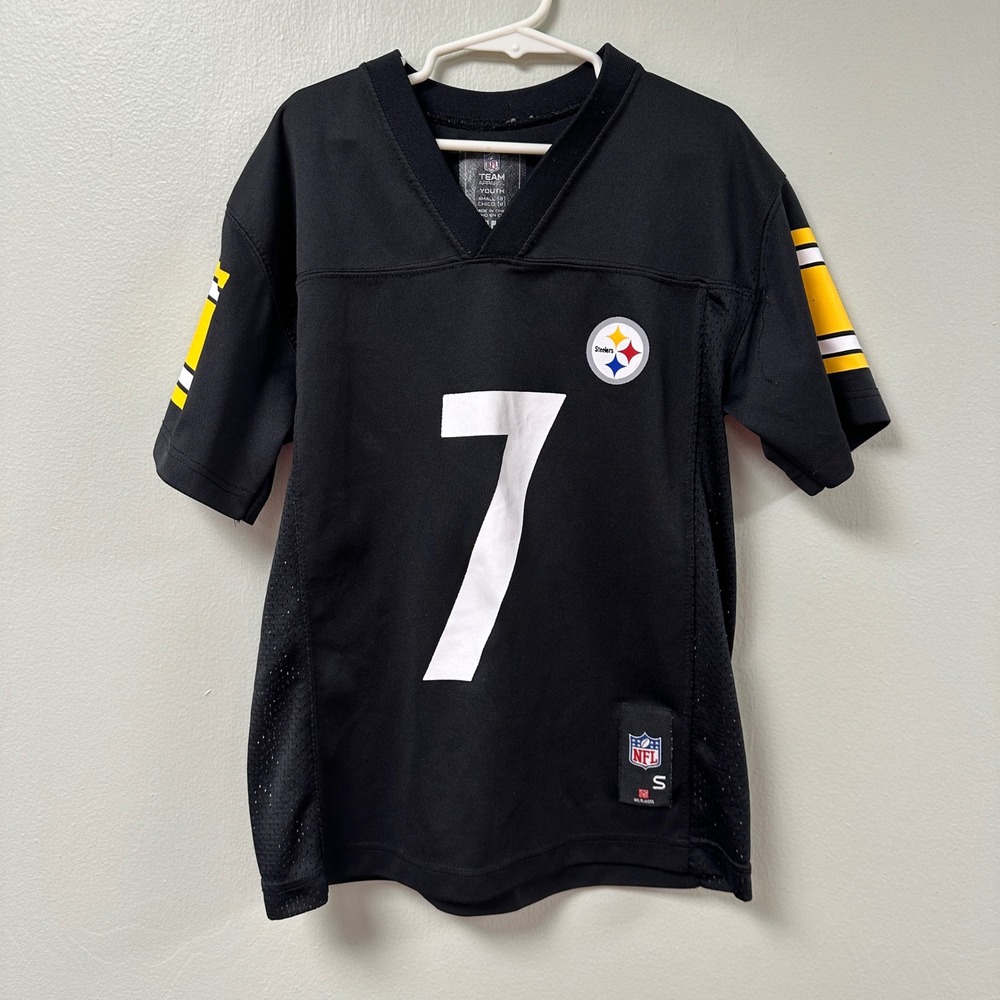 NFL Pittsburgh Steelers Ben Roethlisberger 7 Jersey Youth Small 8 Black